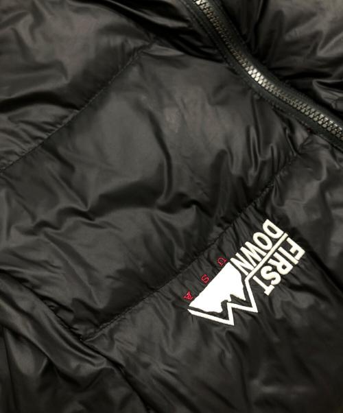 FIRST DOWN（ファーストダウン）FIRST DOWN (ファーストダウン) リバーシブルダウンジャケット ブラック サイズ:Sの古着・服飾アイテム