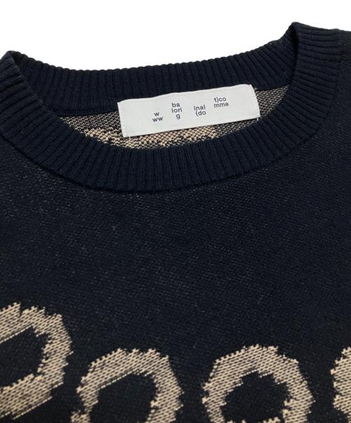 BAL（バル）BAL (バル) JACQUARD COTTON CREWNECK SWEATER サイズ:3の古着・服飾アイテム