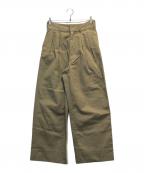 J.PRESS×Dickiesジェイプレス×ディッキーズ）の古着「タックワークパンツ」｜ベージュ