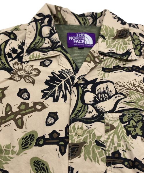 THE NORTHFACE PURPLELABEL（ザ・ノースフェイス パープルレーベル）THE NORTHFACE PURPLELABEL (ザ・ノースフェイス パープルレーベル) Botanical Print H/S Shirt ベージュ サイズ:Sの古着・服飾アイテム