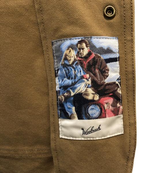 WOOLRICH（ウールリッチ）WOOLRICH (ウールリッチ) CORDURA CANVAS HUNTING JACKET ブラウン サイズ:Sの古着・服飾アイテム