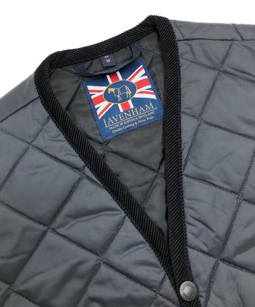 LAVENHAM（ラベンハム）LAVENHAM (ラベンハム) キルティングベスト グレー サイズ:38の古着・服飾アイテム