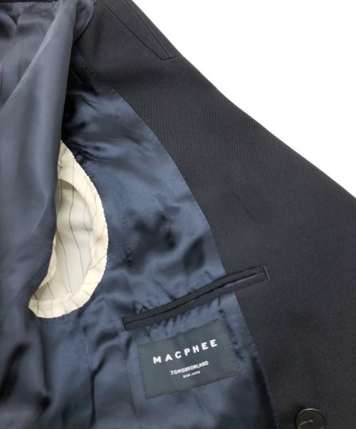 MACPHEE（マカフィー）MACPHEE (マカフィー) ビンテージギャバジン ダブルブレストジャケット ブラック サイズ:34の古着・服飾アイテム
