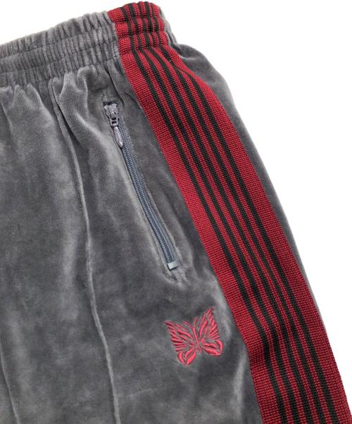 Needles（ニードルズ）Needles (ニードルズ) ベロアトラックパンツ グレー サイズ:Mの古着・服飾アイテム