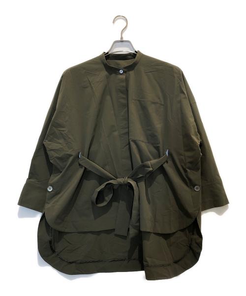 LE PHIL（ル フィル）LE PHIL (ル フィル) SOLOTEXブロードブラウス カーキ サイズ:Fの古着・服飾アイテム