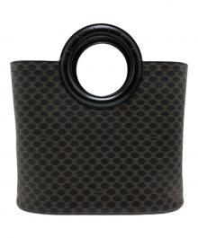 CELINE（セリーヌ）の古着「マカダム柄サークルハンドバッグ」｜ブラウン