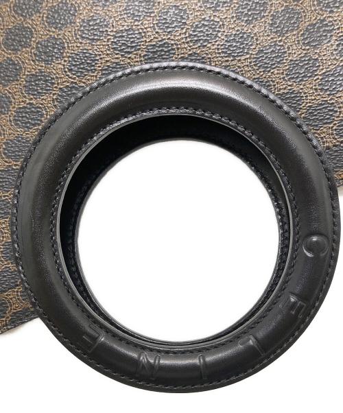 CELINE（セリーヌ）CELINE (セリーヌ) マカダム柄サークルハンドバッグ ブラウンの古着・服飾アイテム