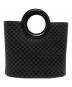 CELINE (セリーヌ) マカダム柄サークルハンドバッグ ブラウン：45000円