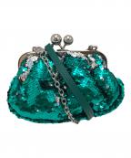 WEEKEND Max Maraウィークエンド マックスマーラ）の古着「エンベリッシュドショルダーバッグ」｜グリーン