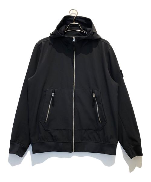 STONE ISLAND（ストーンアイランド）STONE ISLAND (ストーンアイランド) Soft Shell-R Hooded Jacket ブラック サイズ:XLの古着・服飾アイテム