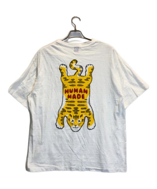 HUMAN MADE（ヒューマンメイド）HUMAN MADE (ヒューマンメイド) タイガープリントTシャツ ホワイト サイズ:2XLの古着・服飾アイテム