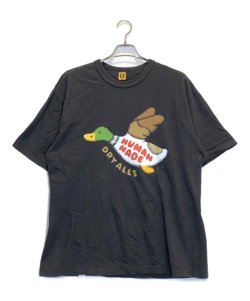 HUMAN MADE（ヒューマンメイド）HUMAN MADE (ヒューマンメイド) ダックプリントTシャツ ブラック サイズ:2XLの古着・服飾アイテム