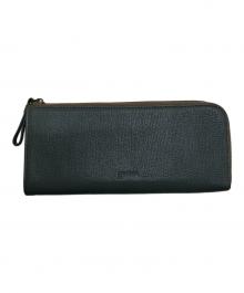 genten（ゲンテン）の古着「ゴートベーシックLファスナー長財布」｜グリーン