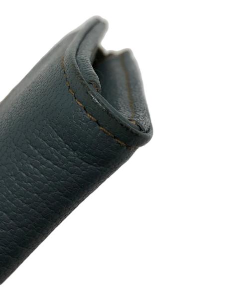 genten（ゲンテン）genten (ゲンテン) ゴートベーシックLファスナー長財布 グリーンの古着・服飾アイテム