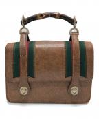 GUCCIグッチ）の古着「60’ｓヴィンテージバッグ」｜ブラウン