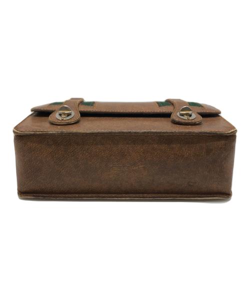 GUCCI（グッチ）GUCCI (グッチ) 60’ｓヴィンテージバッグ ブラウンの古着・服飾アイテム