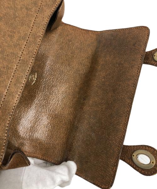 GUCCI（グッチ）GUCCI (グッチ) 60’ｓヴィンテージバッグ ブラウンの古着・服飾アイテム