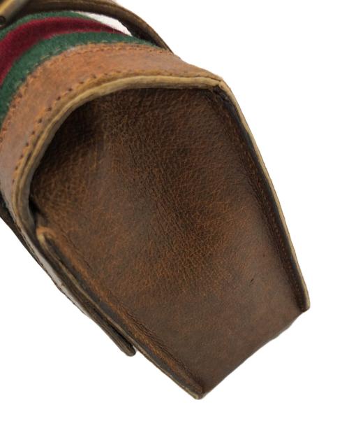 GUCCI（グッチ）GUCCI (グッチ) 60’ｓヴィンテージバッグ ブラウンの古着・服飾アイテム