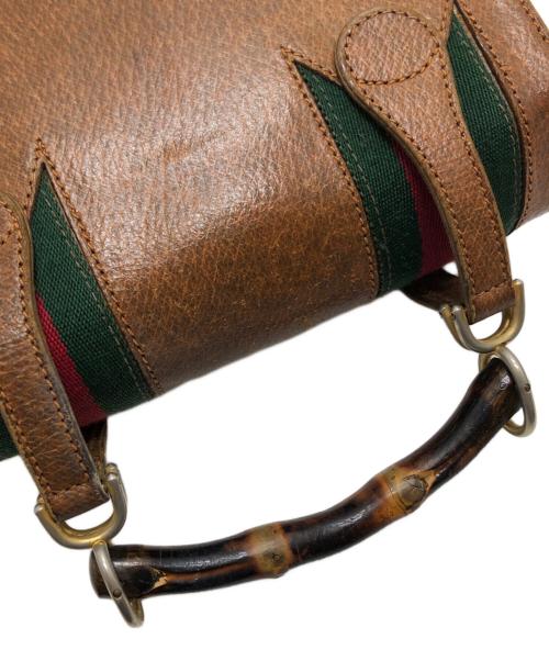 GUCCI（グッチ）GUCCI (グッチ) 60’ｓヴィンテージバッグ ブラウンの古着・服飾アイテム