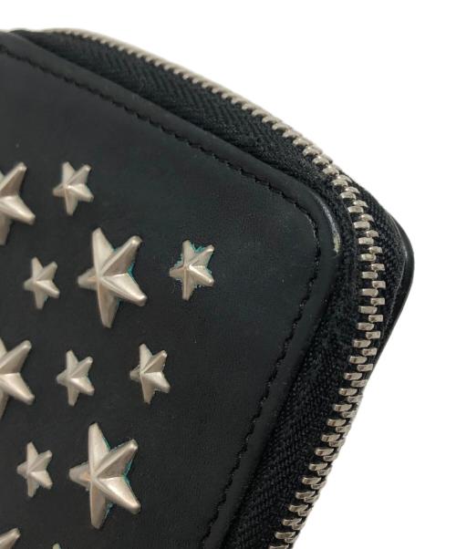 JIMMY CHOO（ジミーチュウ）JIMMY CHOO (ジミーチュウ) 2つ折り財布 ブラックの古着・服飾アイテム