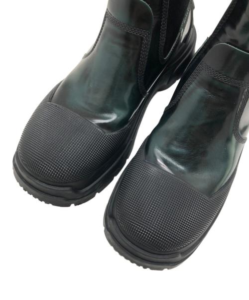 Maison Margiela（メゾンマルジェラ）Maison Margiela (メゾンマルジェラ) アンクルブーツ グリーン サイズ:42の古着・服飾アイテム