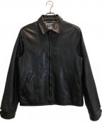 POLO RALPH LAURENポロ・ラルフローレン）の古着「ラムレザージャケット」｜ブラック