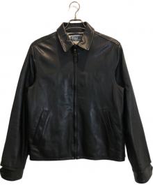 POLO RALPH LAUREN（ポロ・ラルフローレン）の古着「ラムレザージャケット」｜ブラック