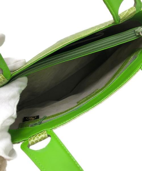 USED（ユーズド）USED (ユーズド) ハンドバッグ 黄緑の古着・服飾アイテム