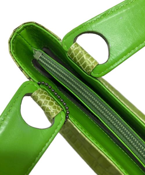 USED（ユーズド）USED (ユーズド) ハンドバッグ 黄緑の古着・服飾アイテム