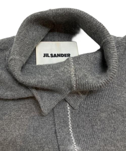 JIL SANDER（ジルサンダー）JIL SANDER (ジルサンダー) ニットワンピース グレー サイズ:34の古着・服飾アイテム