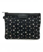 JIMMY CHOOジミーチュウ）の古着「スタッズクラッチバッグ」｜ブラック