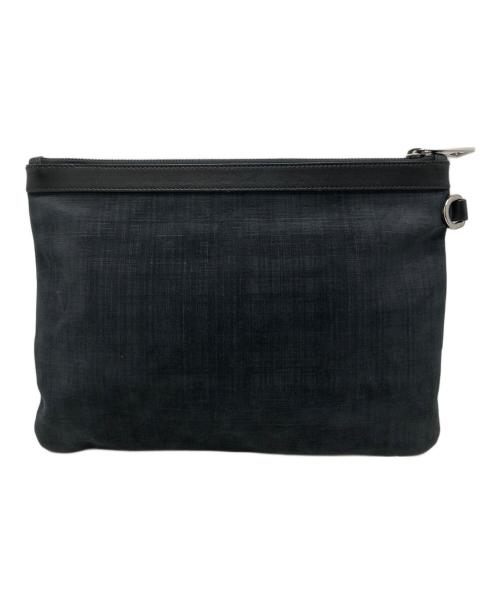 JIMMY CHOO（ジミーチュウ）JIMMY CHOO (ジミーチュウ) スタッズクラッチバッグ ブラックの古着・服飾アイテム