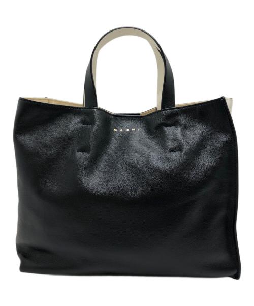 MARNI（マルニ）MARNI (マルニ) MUSEO SOFT ミニバッグ ホワイト×ブラックの古着・服飾アイテム