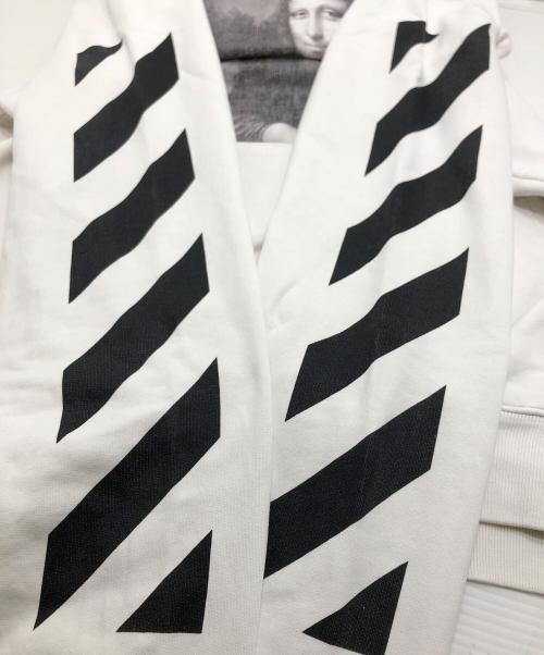 OFFWHITE（オフホワイト）OFFWHITE (オフホワイト) モナリザフォトプリントプルオーバーパーカー ホワイト サイズ:Lの古着・服飾アイテム