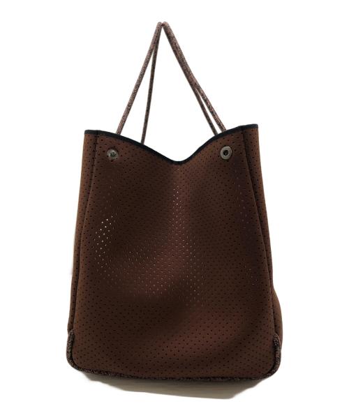 STATE OF ESCAPE（ステイトオブエスケープ）STATE OF ESCAPE (ステイトオブエスケープ) ネオプレーンボンディングトートバッグ ブラウンの古着・服飾アイテム