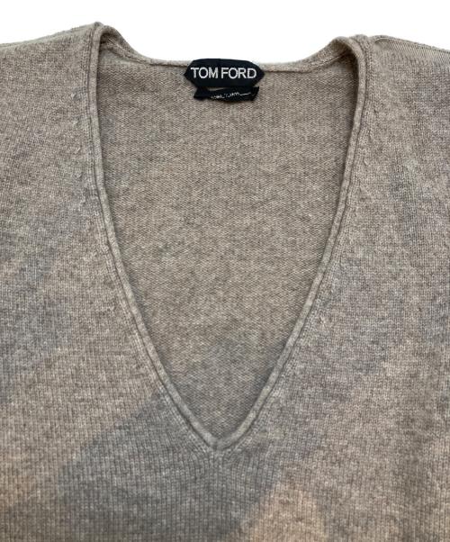 TOM FORD（トムフォード）TOM FORD (トムフォード) カシミヤニット ベージュ サイズ:Sの古着・服飾アイテム