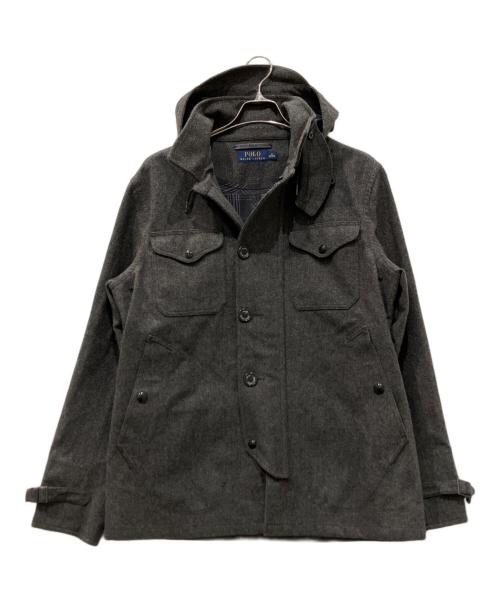 POLO RALPH LAUREN（ポロ・ラルフローレン）POLO RALPH LAUREN (ポロ・ラルフローレン) フーデッドコート グレー サイズ:Mの古着・服飾アイテム