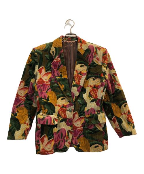 KENZO（ケンゾー）KENZO (ケンゾー) 花柄テーラードジャケット マルチカラー サイズ:Mの古着・服飾アイテム
