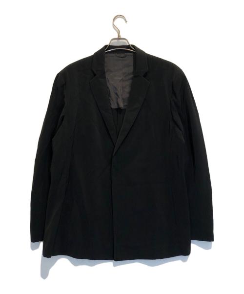 GIORGIO ARMANI（ジョルジョアルマーニ）GIORGIO ARMANI (ジョルジョアルマーニ) スナップボタンテーラードジャケット ブラック サイズ:52の古着・服飾アイテム