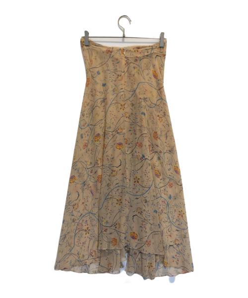 ISSEY MIYAKE（イッセイミヤケ）ISSEY MIYAKE (イッセイミヤケ) シアースカート ベージュ サイズ:2の古着・服飾アイテム