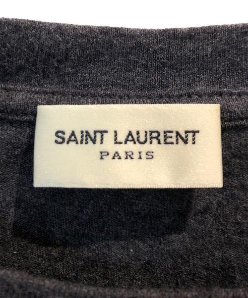 Saint Laurent Paris（サンローランパリ）Saint Laurent Paris (サンローランパリ) プリントTシャツ グレー サイズ:Sの古着・服飾アイテム