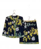 LEONARD FASHIONレオナールファッション）の古着「総柄セットアップ」｜ネイビー