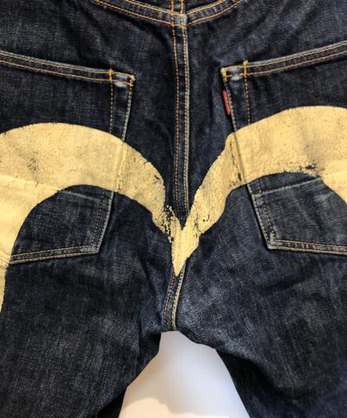 EVISU（エヴィス）EVISU (エヴィス) 大黒カモメプリントデニムパンツ インディゴ サイズ:Ｗ32Ｌ35の古着・服飾アイテム