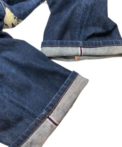 EVISU（エヴィス）EVISU (エヴィス) 大黒カモメプリントデニムパンツ インディゴ サイズ:Ｗ32Ｌ35の古着・服飾アイテム