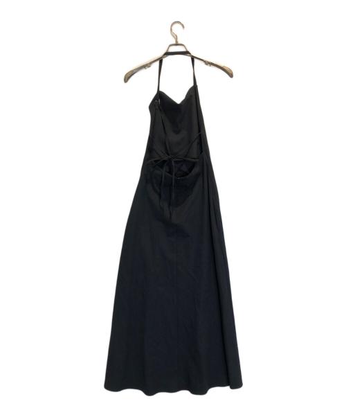 LE CIEL BLEU（ルシェルブルー）LE CIEL BLEU (ルシェルブルー) Maxi Apron Dress ブラック サイズ:36の古着・服飾アイテム