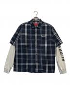 SUPREMEシュプリーム）の古着「サーマルワークシャツ」｜ネイビー