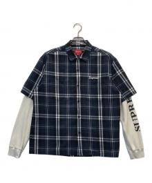 SUPREME（シュプリーム）の古着「サーマルワークシャツ」｜ネイビー