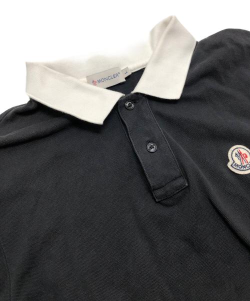 MONCLER（モンクレール）MONCLER (モンクレール) ポロシャツ ブラック サイズ:Lの古着・服飾アイテム