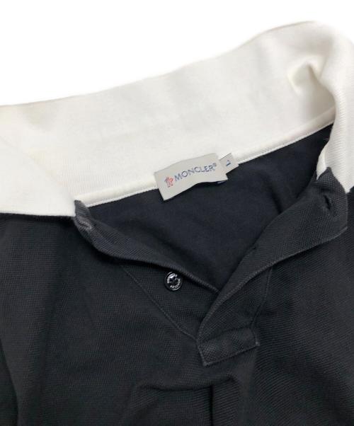 MONCLER（モンクレール）MONCLER (モンクレール) ポロシャツ ブラック サイズ:Lの古着・服飾アイテム