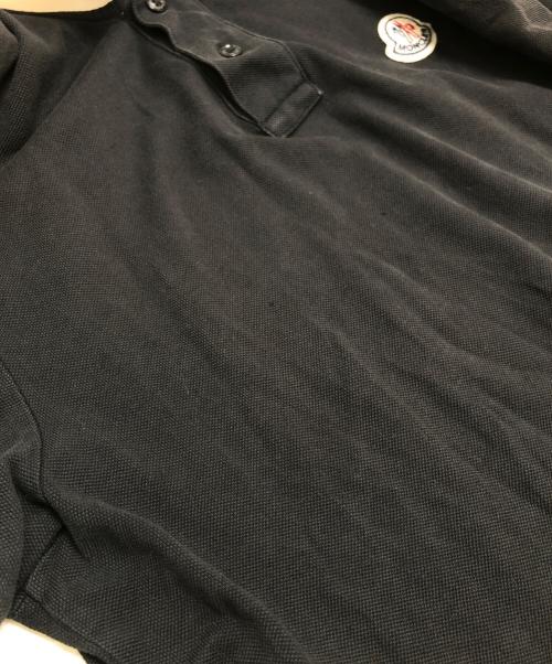 MONCLER（モンクレール）MONCLER (モンクレール) ポロシャツ ブラック サイズ:Lの古着・服飾アイテム